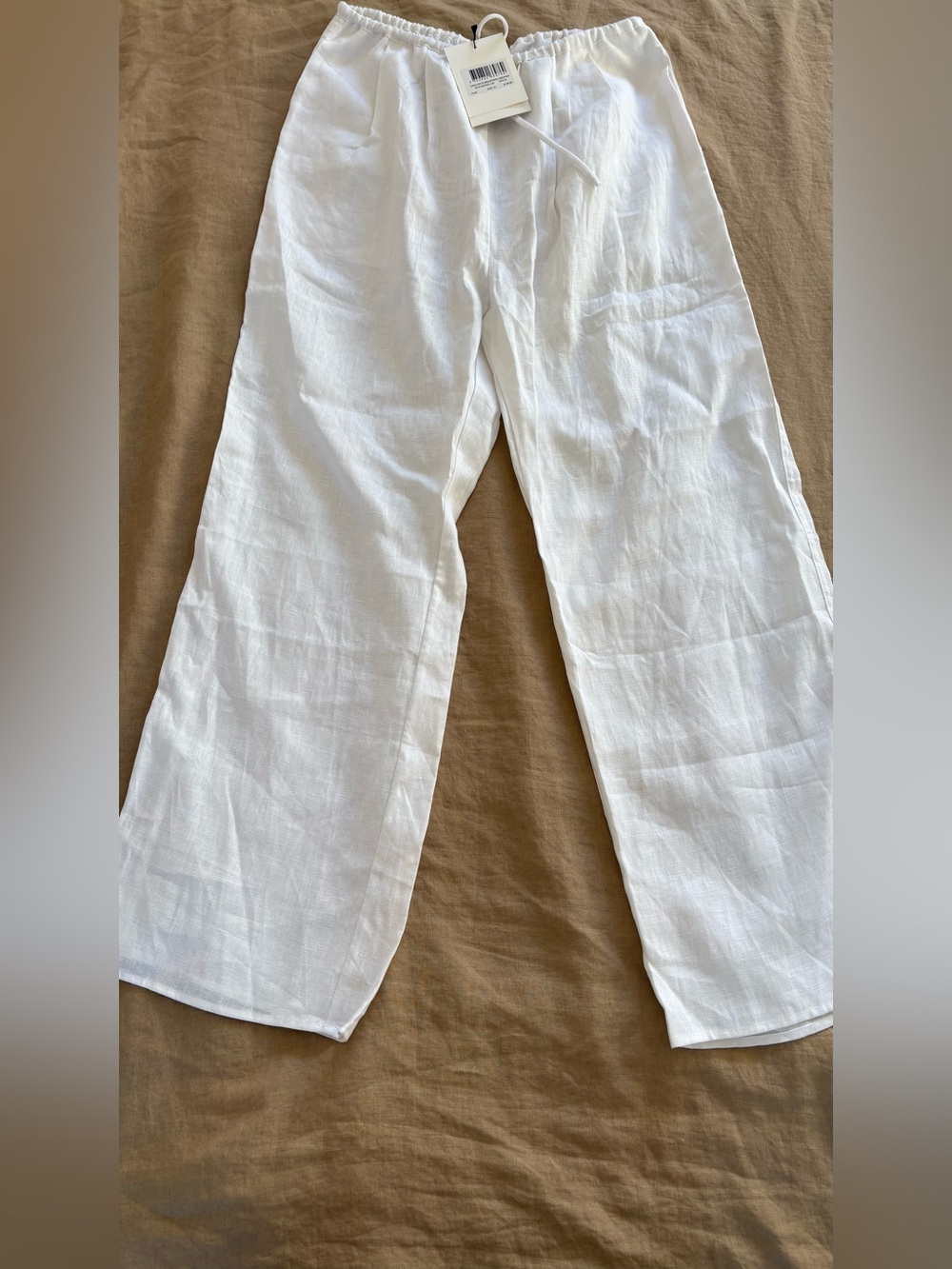 Dissh Carla linen pants white size 6